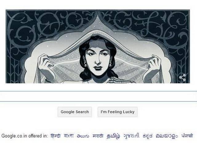नरगिस के 86वें जन्मदिन पर गूगल डूडल की श्रद्धांजलि Google doodle pays tribute to Nargis on 86th birthday