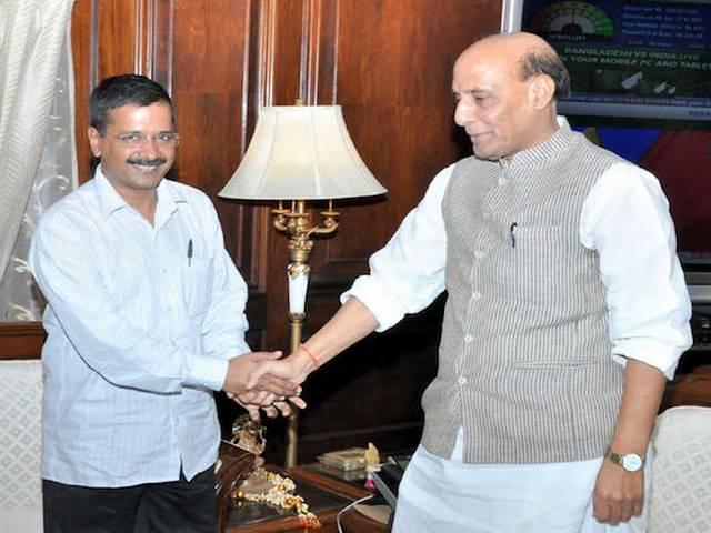 शिकायत करने गए केजरीवाल को राजनाथ सिंह ने दी नसीहत! arvind kejriwal meet rajnath singh