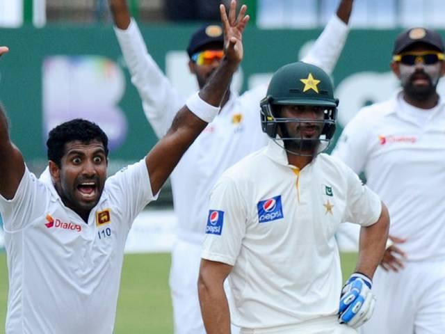 पाकिस्तान के खिलाफ श्रीलंका मजबूत स्थिति में srilanka vs pakistan