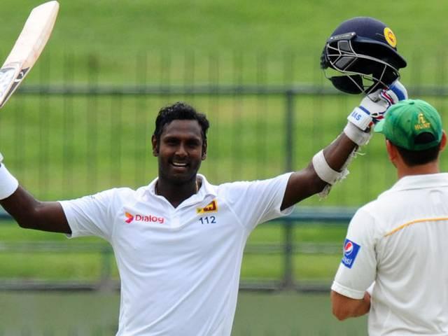 श्रीलंका ने पाकिस्तान के सामने 377 रन का लक्ष्य रखा Angelo Mathews_Sri Lankan Cricket team_Pakistan Cricket Team_