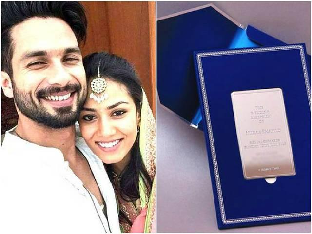 देखें शाहिद-मीरा के रिसेप्शन कार्ड की झलक Shahid Kapoor_