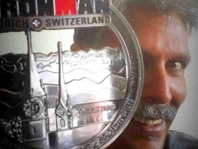 मिलिंद सोमण ने ज्यूरिख ट्रायथलॉन में जीता 'आयरनमैन' का खिताब At 50, model-actor Milind Soman wins Ironman title in ‘‘toughest’ triathlon in Zurich