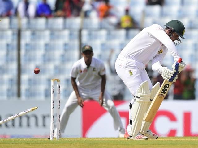 टेस्ट में भी चमके मुस्तफीजुर, 248 पर ढेर हुई साउथ अफ्रीका की पारी bangladesh vs south africa first test first day