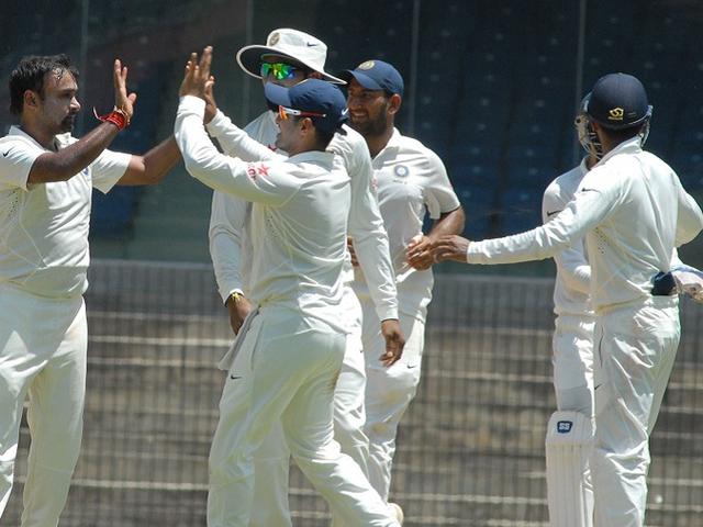 ऑस्ट्रेलिया ए के खिलाफ ड्रॉ मैच में चमके मिश्रा और ओझा ojha_mishra_australia a