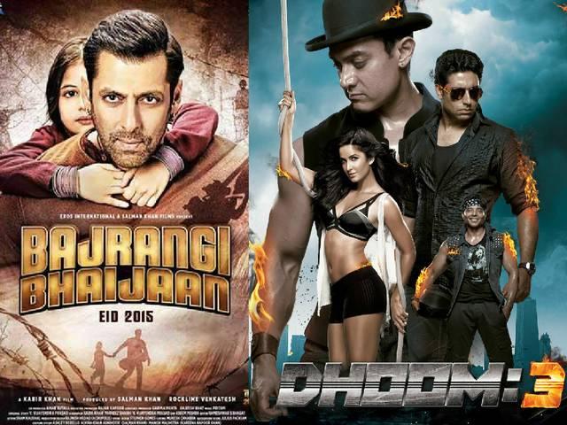 BOX OFFICE: 'धूम 3' के पार हुआ 'बजरंगी भाईजान' का कारोबार dhoom 3_bajrangi bhaijaan