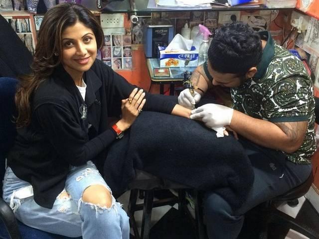 अभिनेत्री शिल्पा शेट्टी ने 40 पार कर बनवाया अपना पहला टैटू First Tatoo for Shilpa Shetty