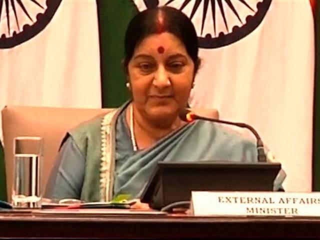 पाकिस्तान ने भारत से बातचीत तोड़ी India won’t talk on Kashmir until issues of violence and terror are not resolved: Sushma Swaraj
