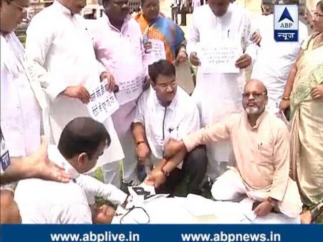 जेडीयू ने डीएनए सैंपल के लिए रैली स्थल पर बनाये 80 केंद्र jdu dna sample centre at gandhi maidaan