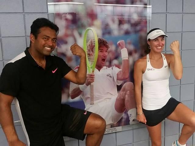 US OPEN: मार्टिना के साथ फाइनल में पहुंचे पेस और सानिया us open_sania_paes_final