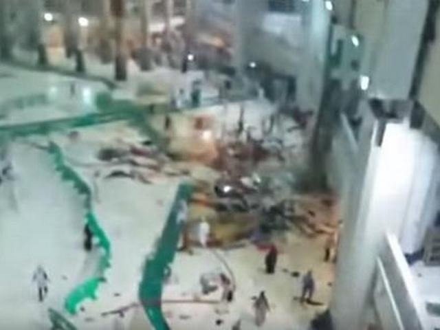 मक्का की ग्रैंड मस्जिद में क्रेन गिरने से 65 लोगों की मौत 52 dead as crane crashes into Mecca’s Grand Mosque