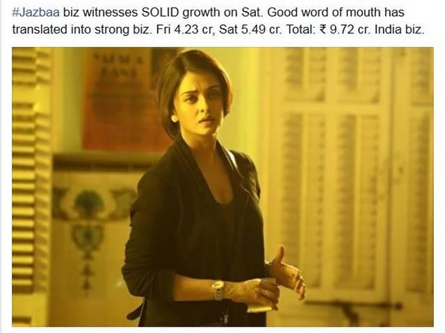 Box Office पर कमाल नहीं कर पा रही है ऐश्वर्या-इरफान की फिल्म 'जज़्बा' Jazbaa Movie_Box Office_