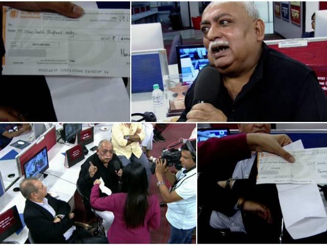 ABP न्यूज़ के लाइव शो में मुनव्वर राणा ने साहित्य अकादेमी सम्मान लौटाया Urdu poet Munawwar Rana returns his Sahitya Akademi award on ABP News Live debate