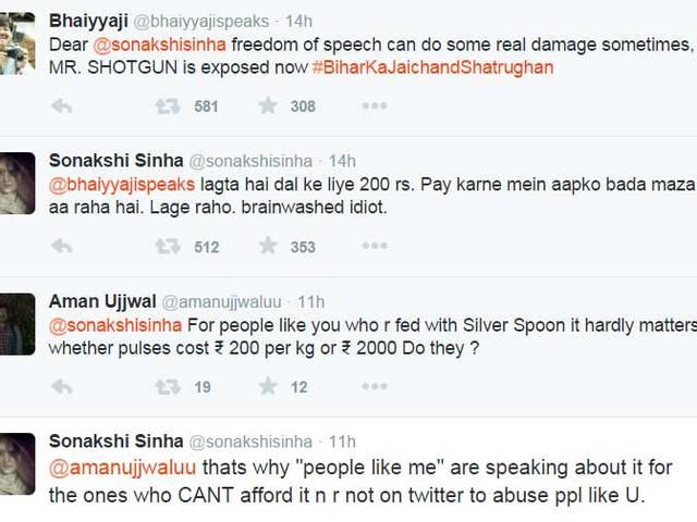पापा के आलोचकों को बेटी सोनाक्षी ने दिया करारा जवाब Sonakshi Sinha tweeted