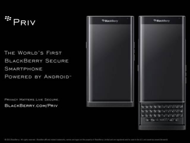 BlackBerry Priv के प्री-ऑर्डर हुए शुरु, नवंबर से होंगे बाजार में उपलब्ध BlackBerry’s Android smartphone Priv now available for pre-order