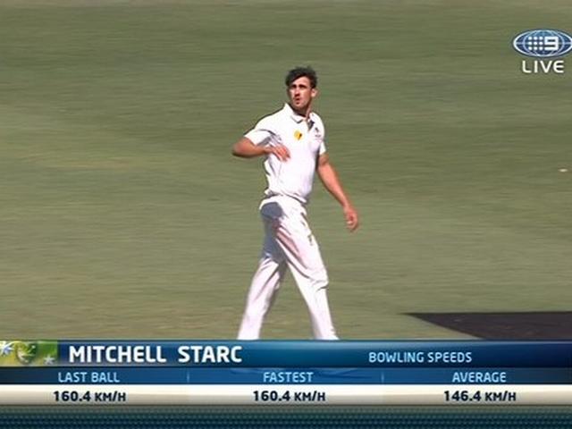 दूसरे सबसे तेज गेंदबाज बने स्टार्क, फेंकी 160. 4 किमी की रफ्तार से गेंद Starc bowls one of fastest deliveries ever recorded