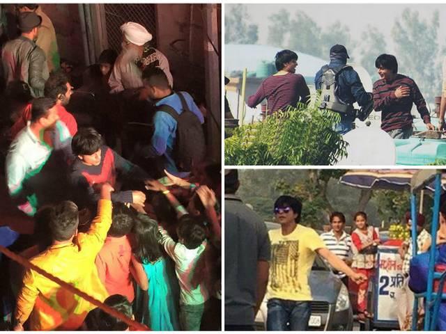 दिल्ली की गलियारों में फैन शाहरूख खान ने की 'फैन' की शूटिंग, देखें तस्वीरें Shah Rukh Khan shoots ‘Fan’ in Delhi: PICS