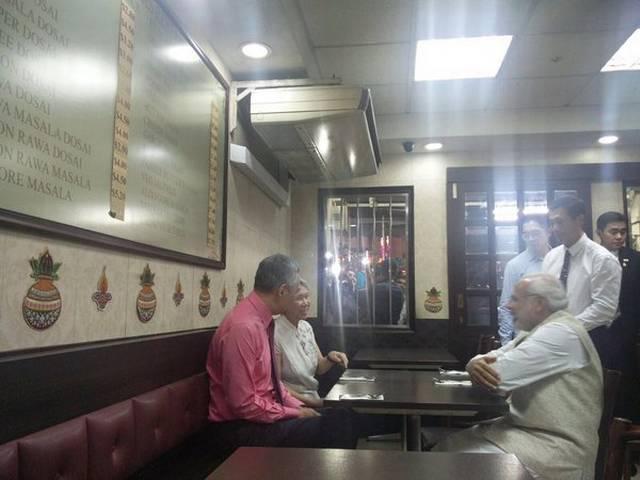 सिंगापुर के पीएम ने पीएम मोदी को कराया 'लिटिल इंडिया' में डिनर lee hsien loong hosts dinner for pm modi