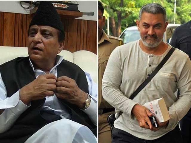 आमिर खान के बचाव में आये आजम खान, पत्र लिखकर की हौसला अफजाई Azam Khan writes to Aamir Khan to sympathise
