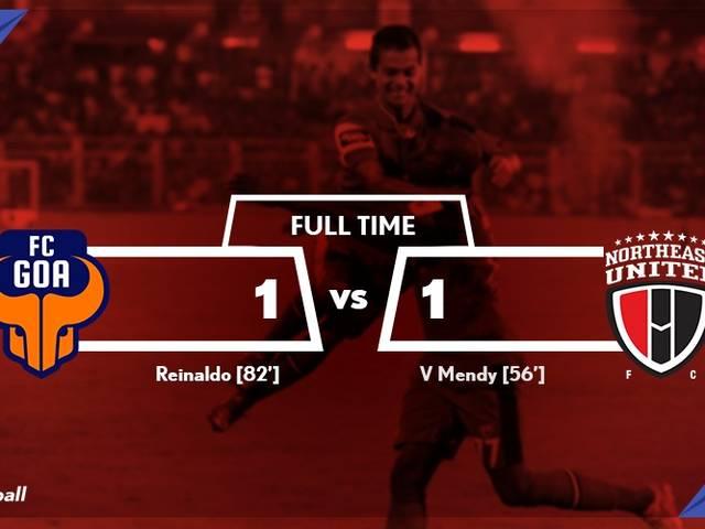 ISL: गोवा-नॉर्थईस्ट के बीच 1-1 से ड्रॉ रहा मैच ISL