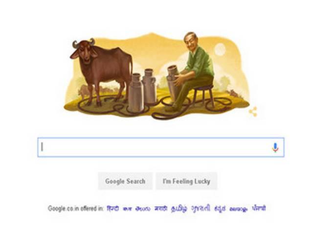 गूगल के डूडल पर छाए 'भारत के मिल्कमैन' google doodle pays tribute to verghese kurien