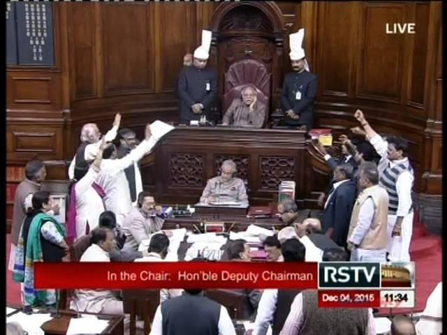 'राम मंदिर' वाले बयान पर राज्यसभा में हंगामा, वी.के. सिंह भी निशाने पर Rajya Sabha adjourns briefly after BSP, SP protest