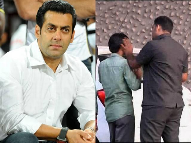 सलमान खान की नई मुसीबत, बॉडीगार्ड ने फैन को मारा थप्पड़ Salman Khan’s Bodyguard slapped a fan