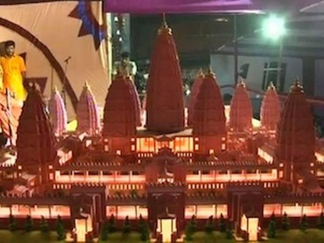 विश्व के सबसे ऊंचे मंदिर के मॉडल का अनावरण विश्व के सबसे ऊंचे मंदिर के मॉडल का अनावरण