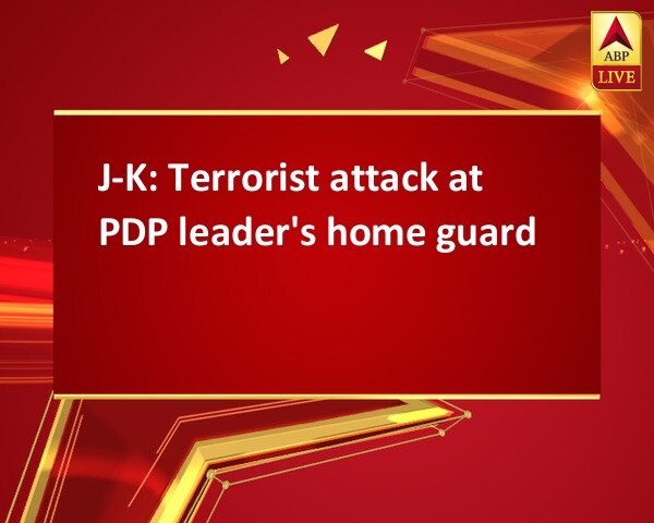 J-K: Terrorist attack at PDP leader's home guard