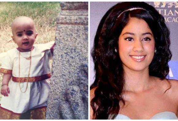 Sridevi shares daughter Jahnvi Kapoor's cute childhood pics on her