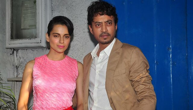 I'll take a script where Kangana is hero, I am heroine: jokes Irrfan Khan