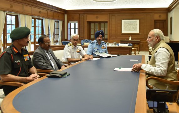 Amid ceasefire violations by Pak, PM reviews security situation with Chiefs of Armed forces