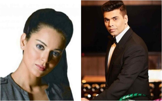 Kangana Ranaut and Karan Johar coming TOGETHER ! OMG ! Bollywood actress Kangana Ranaut and Karan Johar coming TOGETHER !