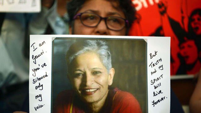 Gauri Lankesh murder case: Probe team takes one man into custody for questioning One held for questioning in Gauri Lankesh murder case