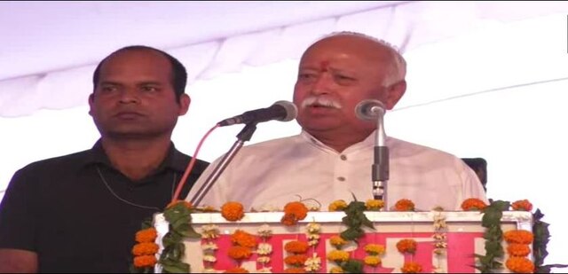 Amid chants of ‘Jai Shree Ram’, Bhagwat says it is the right time to build Ram temple Amid chants of ‘jai shree ram’, Bhagwat says It is the right time to build ‘Ram Mandir’
