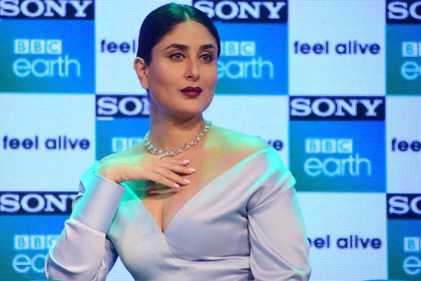 Bollywood actor Kareena Kapoor during the launch of Sony BBC Earth in Mumbai, India on March 1, 2017. (Sanket Shinde/SOLARIS IMAGES)