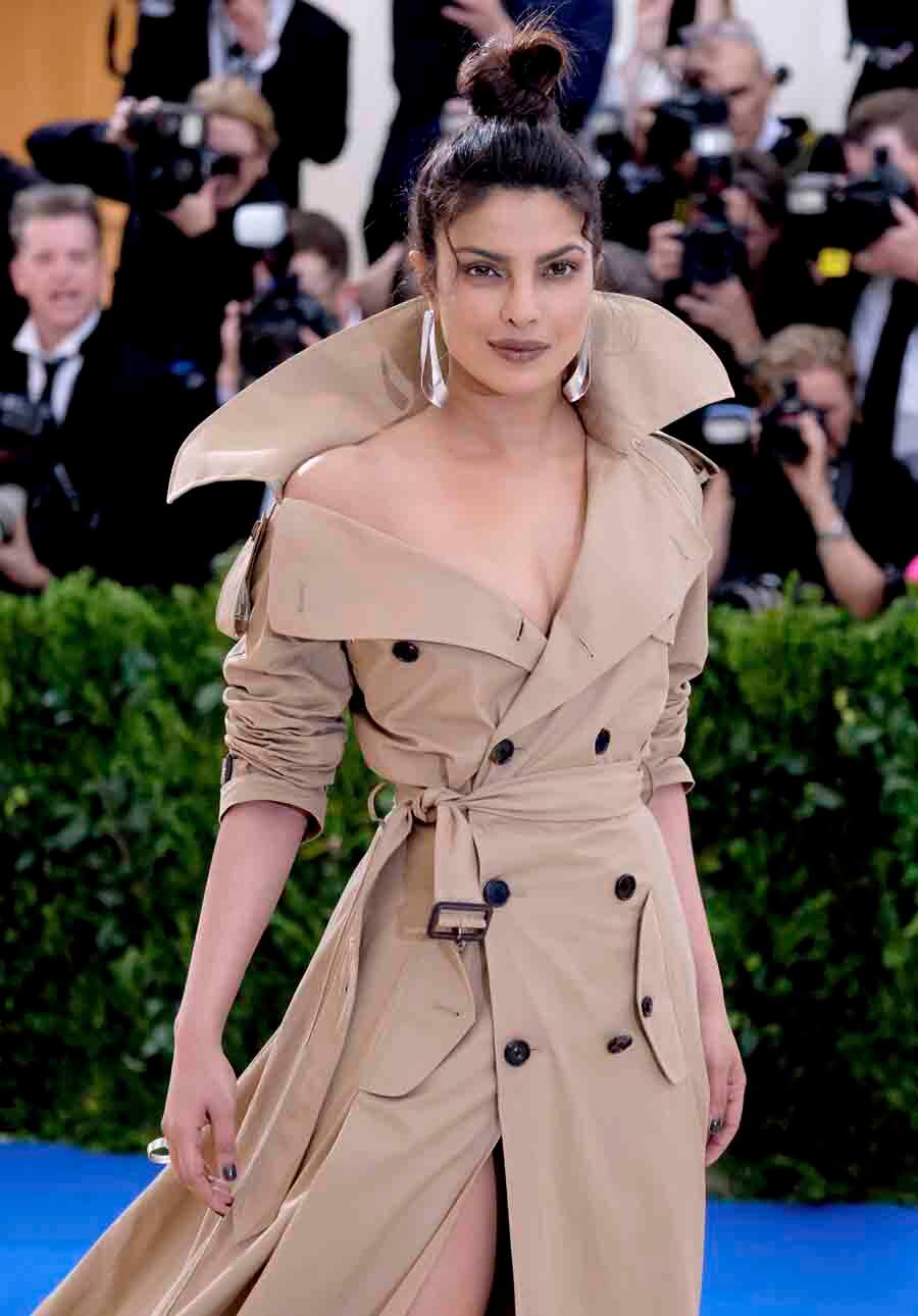 Priyanka Chopra attends The Metropolitan Museum of Art's Costume Institute benefit gala celebrating the opening of the Rei Kawakubo/Comme des Garçons: Art of the In-Between exhibition on Monday, May 1, 2017, in New York. (Photo by Charles Sykes/Invision/AP)