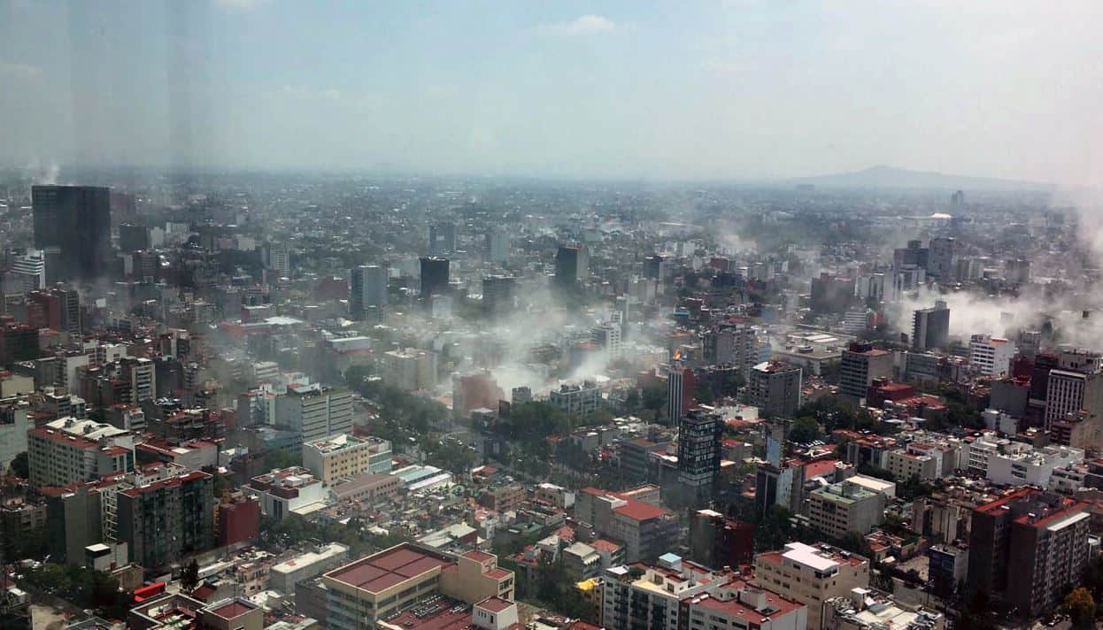 Pictures of Powerful Earthquake in Mexico city