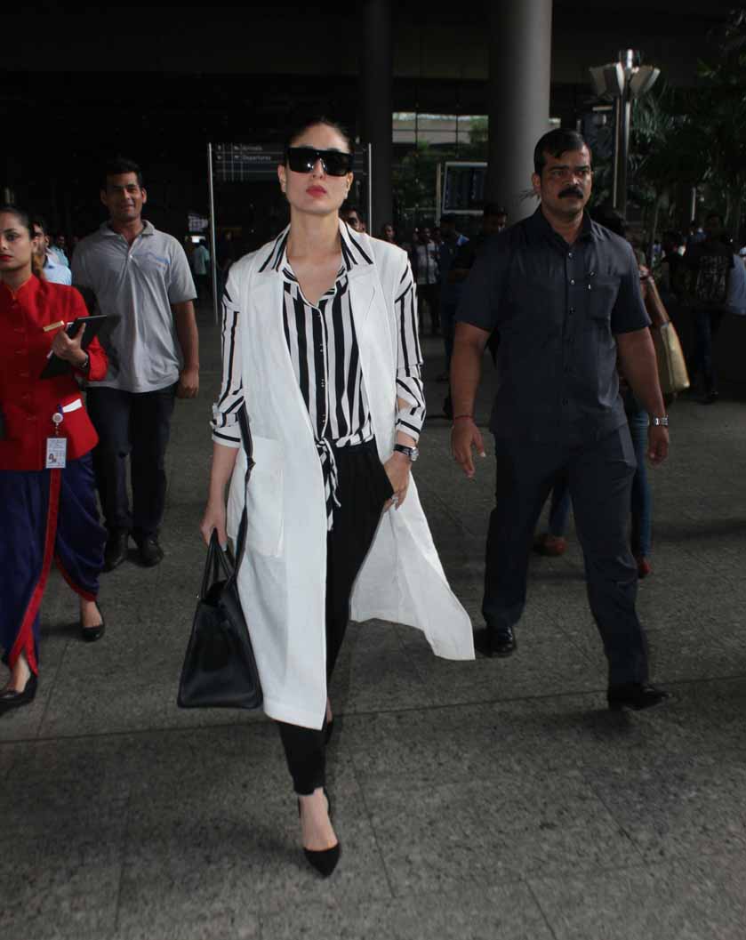 दिवाली सेलिब्रेट करने के लिए बेटे तैमूर के साथ मुंबई वापस लौटीं करीना कपूर, देखें तस्वीरें Kareena Kapoor Khan is back in Mumbai to celebrate Taimur Ali Khan’s first Diwali, View pics