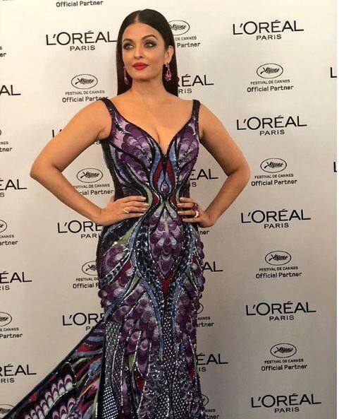 IN PICS: Aishwarya Rai Bachchan appeared on Cannes's red carpet in Purple Gown