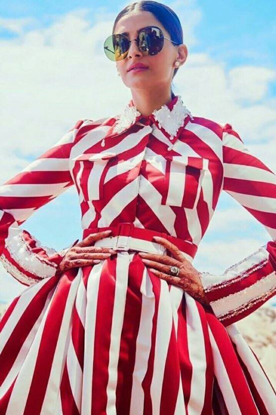 Handsome handsome Sonam made an impression on Cannes's red carpet with his look