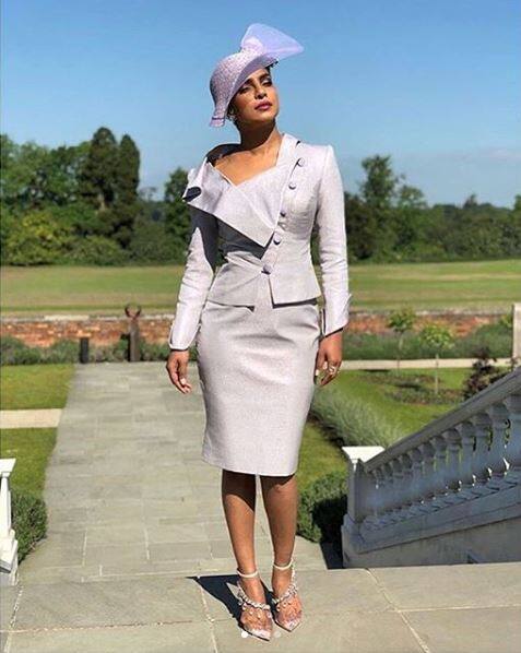 Priyanka Chopra's Royal Look in the Royal Reception of Prince Harry and Megan Markle