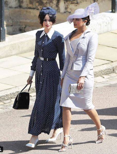 Priyanka Chopra's Royal Look in the Royal Reception of Prince Harry and Megan Markle