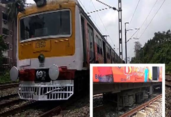মাঝেরহাট স্টেশনে লোকাল ট্রেন লাইনচ্যুত, ব্যাহত বজবজ শাখায় ট্রেন চলাচল