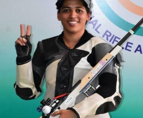 কমনওয়েলথ গেমস: ৫০ মিটার রাইফেল প্রোনে রূপো তেজস্বিনীর