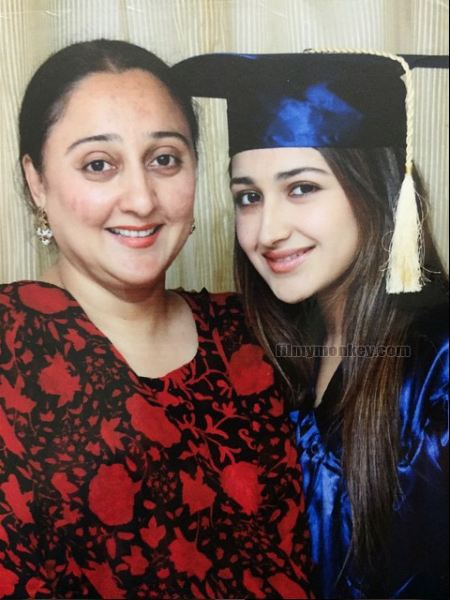 Sayyeshaa Saigal with mother Shaheen Banu on her graduation - Sayyeshaa-Saigal-with-mother-Shaheen-Banu-on-her-graduation