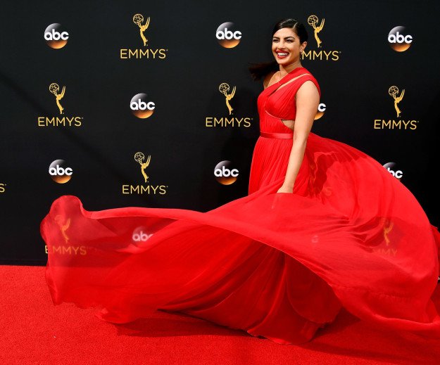 Priyanka Chopra at Emmys 2016 Red Carpet