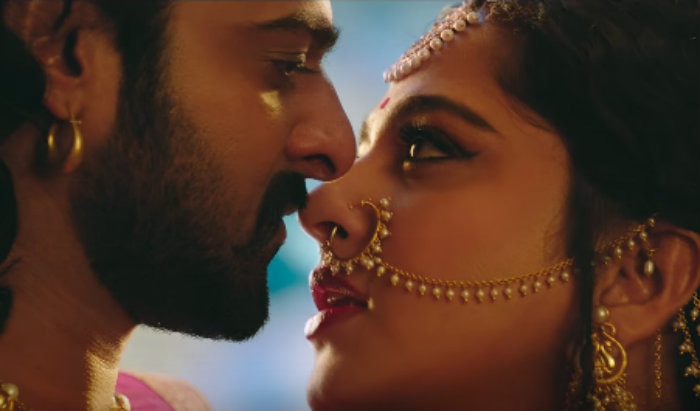 Prabhas & Anushka in a still from 'Baahubali 2'