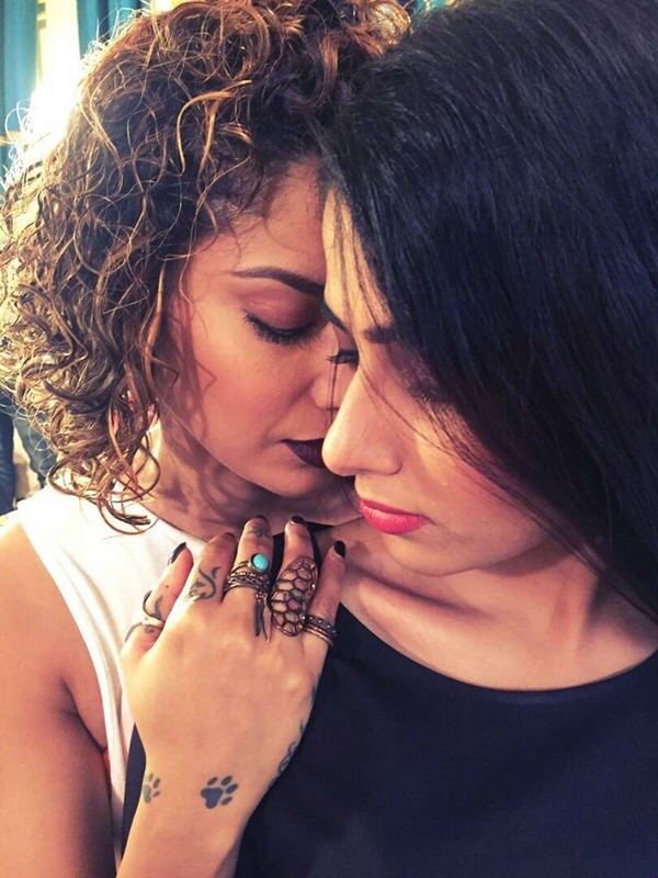 Diandra with Mahi Sharma