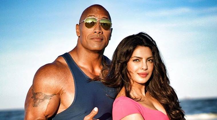 Priyanka with Dwayne Johnson