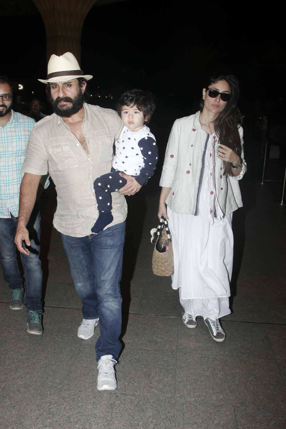 pics: saif ali khan gets goofy as he lands in maldives with his